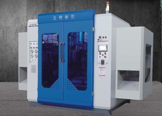 PE Plastic Detergent Bottle Blow Molding Machine 2 Heads Fully Automatic
