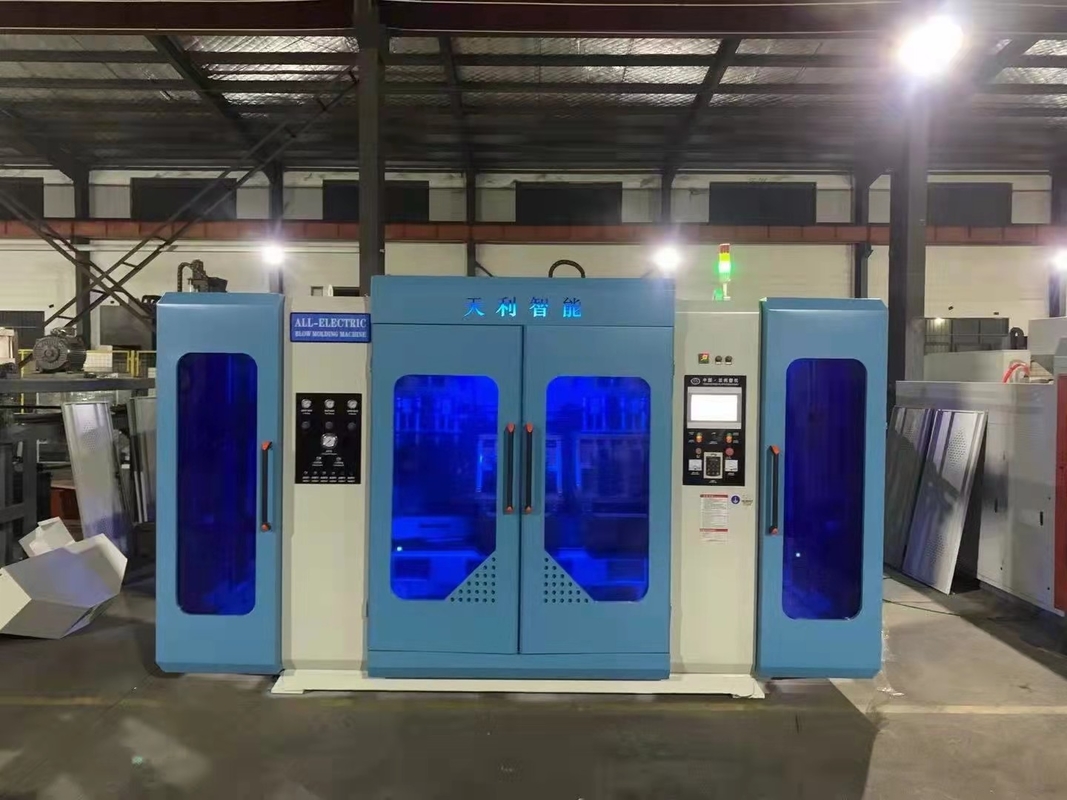 2 Station Fully Electric Blow Molding Machine 6 Layer 200ml Medicine Bottle