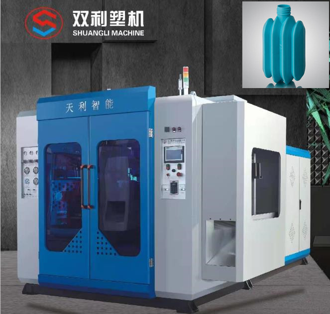 4 Head High Speed Blow Molding Machine U Series , Double Station HDPE Bottle Blowing Machine