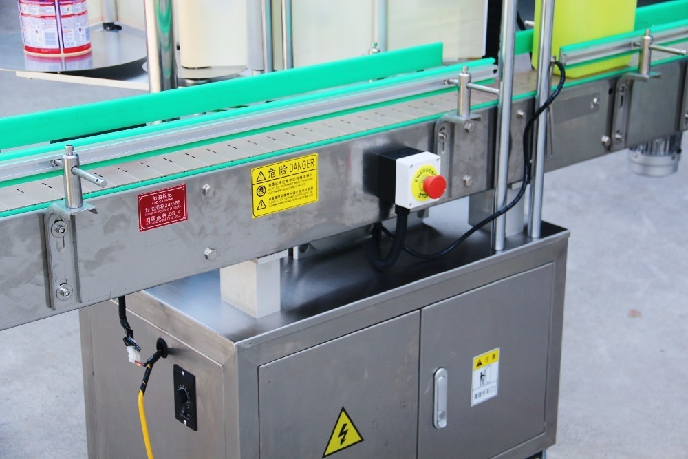 High Speed Double Side Adhensive Automatic Label Sticking Machine 5000ml Sticker Labeling