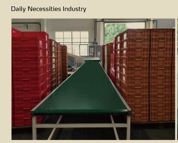 PVC Lifting Horizontal Conveyor Belt System , Steel Inclined Belt Conveyor