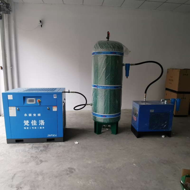 12 Bar Screw Air Compressor 4kw Plastic Auxiliary Machine